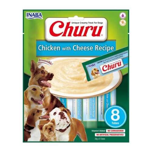 Churu Dog Creamy gardums suņiem krēmveida biezenis ar vistu un sieru 20 g N8